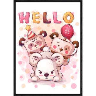 Tableau animal ourson – 23x32