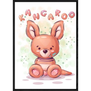 Tableau animal kangourou – 23x32