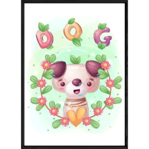 Tableau animal chien – 23x32