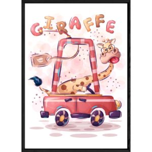 Tableau animal girafe – 23x32