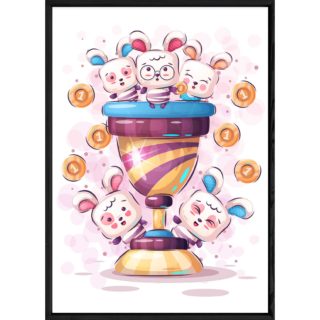 Tableau animal lapin – 23x32