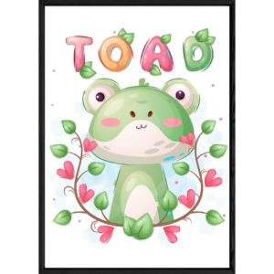 Tableau animal grenouille – 23x32
