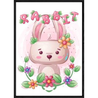Tableau animal lapin – 23x32