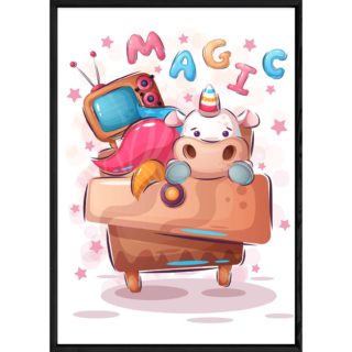 Tableau animal licorne – 23x32