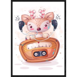 Tableau animal cerf – 23x32