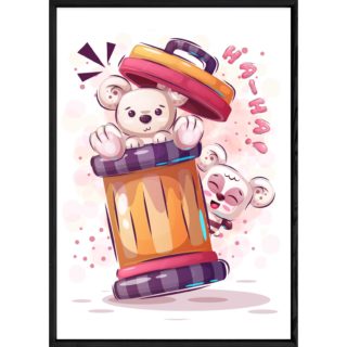 Tableau animal ourson – 23x32