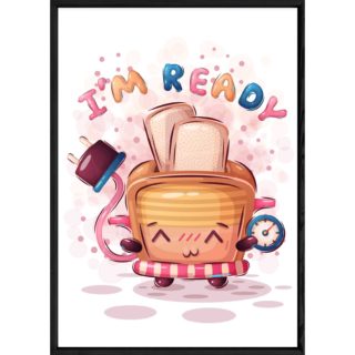 Tableau nourriture toast – 23x32