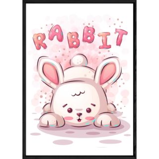 Tableau animal lapin – 23x32