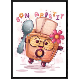 Tableau nourriture toast – 23x32
