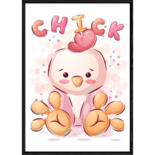 Tableau animal poule – 23x32