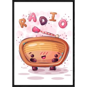 Tableau objet radio – 23x32