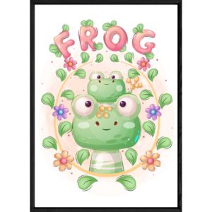 Tableau animal grenouille – 23x32