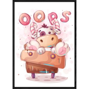 Tableau animal vache – 32×42