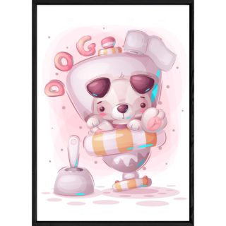 Tableau animal chien – 23x32