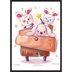 Tableau animal lapin – 23x32