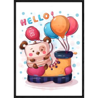 Tableau animal ourson – 23x32