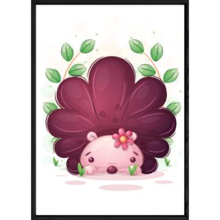 Tableau animal hérisson – 23x32