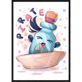 Tableau objet fiole – 23x32