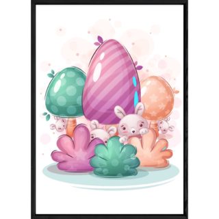 Tableau animal lapin – 23x32