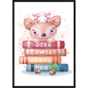 Tableau animal cerf – 32x42