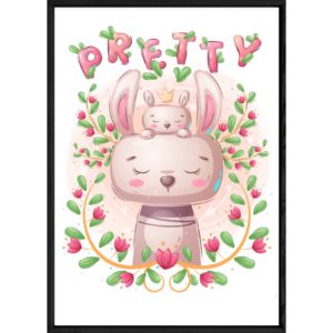 Tableau animal lapin – 23x32