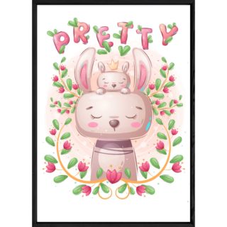 Tableau animal lapin – 23x32