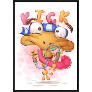 Tableau animal grenouille – 23x32