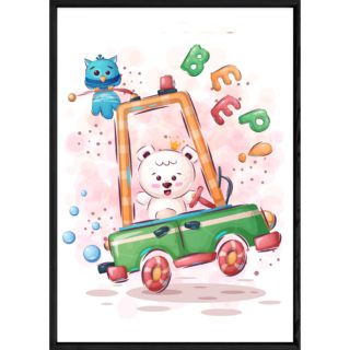 Tableau animal ourson – 23x32