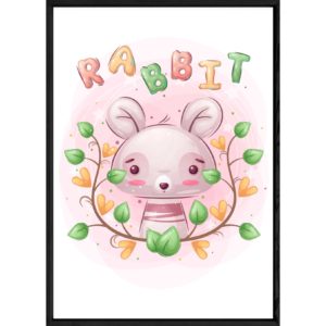 Tableau animal lapin – 32×42
