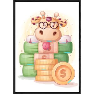 Tableau animal girafe – 32x42