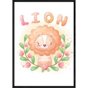 Tableau animal lion – 23x32
