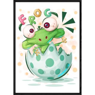 Tableau animal grenouille – 23x32