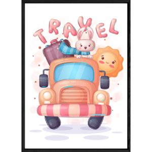 Tableau animal lapin – 23x32