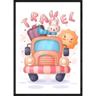 Tableau animal lapin – 23x32