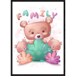 Tableau animal ourson – 23x32