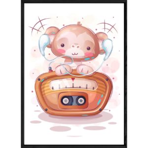 Tableau animal singe – 32×42