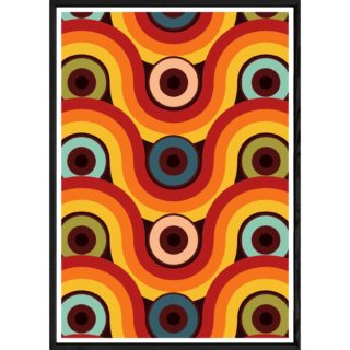 Tableau Groovy avec cadre noir POP – Taille 23x32