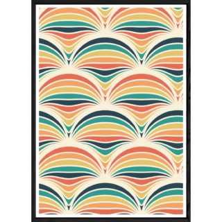 Tableau Rétro avec cadre noir POP – Taille 23x32