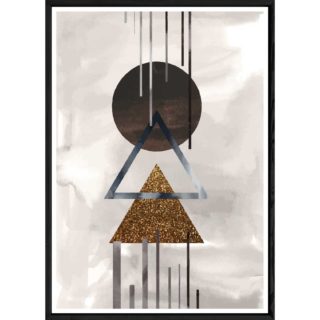 Tableau abstrait avec cadre noir – Taille 23x32