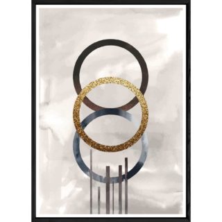 Tableau abstrait avec cadre noir – Taille 23x32