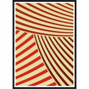 Tableau Abstrait avec cadre noir POP – Taille 32x42