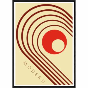 Tableau Abstrait avec cadre noir POP – Taille 32x42