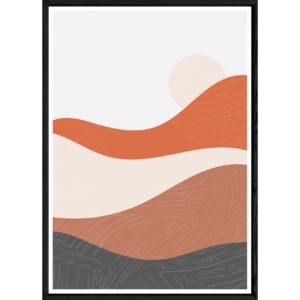 Tableau paysage avec cadre noir – Taille 23x32