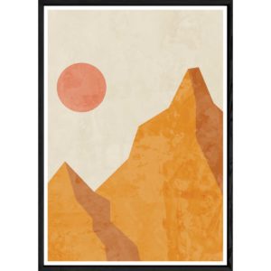 Tableau paysage avec cadre noir – Taille 23x32