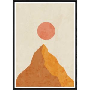 Tableau paysage avec cadre noir – Taille 23x32