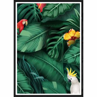 Tableau Nature avec cadre noir POP – Taille 23x32