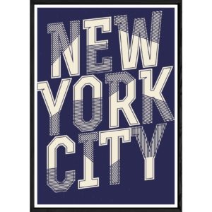 Tableau New York avec cadre noir – Taille 23x32