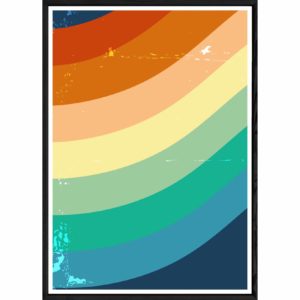 Tableau rétro background photo avec cadre noir POP – Taille 23x32