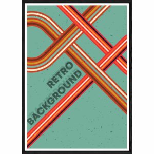 Tableau rétro background photo avec cadre noir POP – Taille 23x32