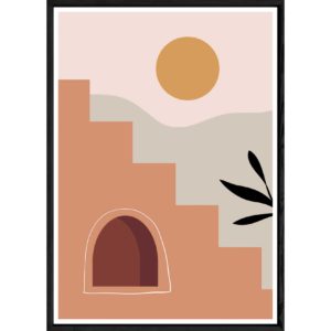 Tableau paysage avec cadre noir – Taille 23x32